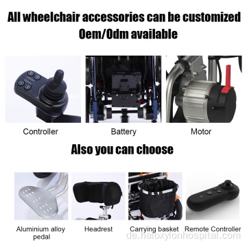 Faltbare Rollstühle für behinderten elektrischen Rollstuhlfahrer